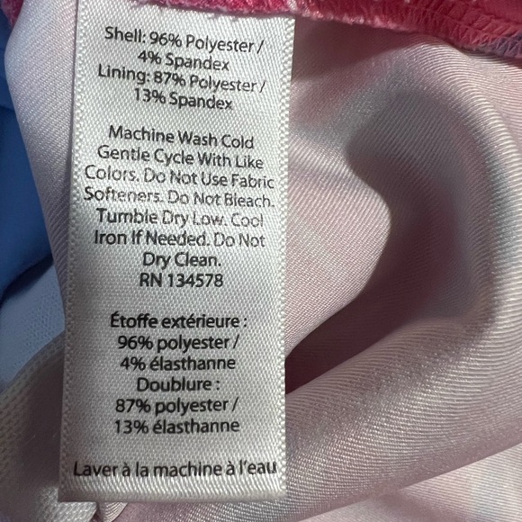 Vineyard Vines | 17 Inch Printed Whale Tail Skort Pink Blue Golf Sz 2 #2R0569 - Picture 6 of 10